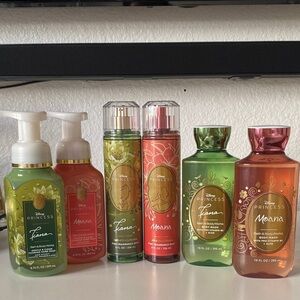 NWT Bath and Body Works Disney Princess Collection Body Bundle: Moana and Tiana
